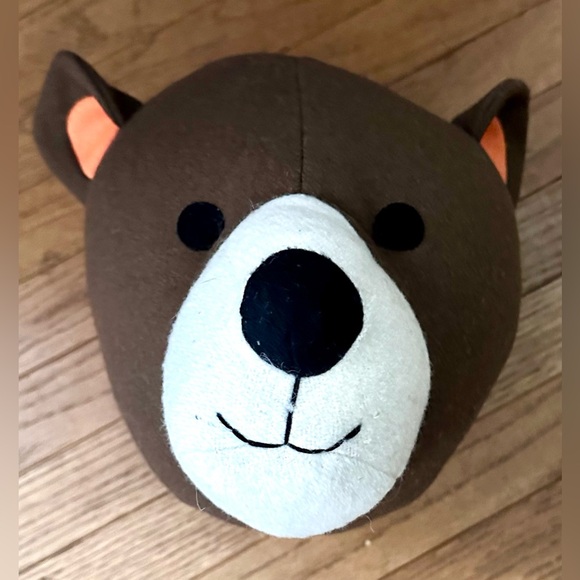 Pillowfort Brown Bear Plush Wall Decor - Picture 1 of 4